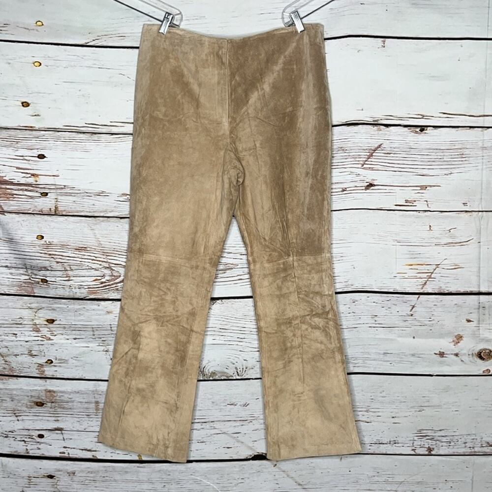 VTG Apostrophe NWT Size 18 Blonde Folk Forest Suede Genuine Leather Pants
